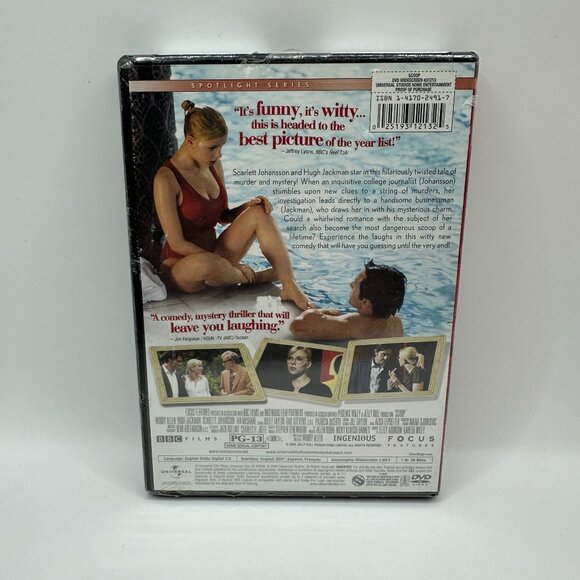 Scoop DVD PG13 Scarlett Johansson Hugh Jackman Woody Allen Comedy Mystery - Picture 3 of 3